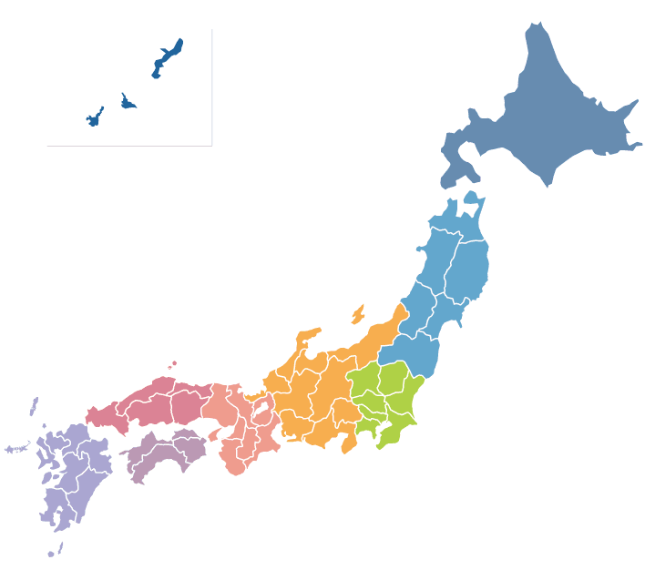 Japan Prefectures Map